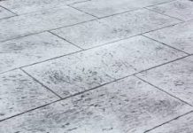 Beton amprentat pentru o pavare care sa reziste